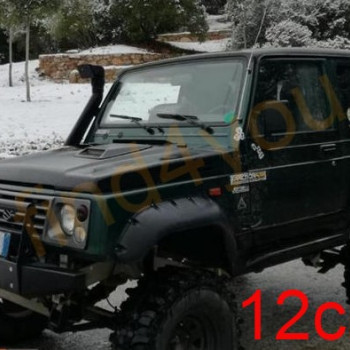 Φτερά μαύρα απο ABS για Suzuki Samurai 12cm τύπου wragler