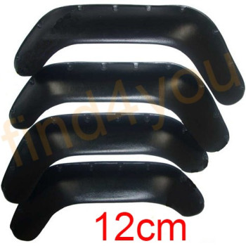 Φτερά μαύρα απο ABS για Suzuki Samurai 12cm τύπου wragler