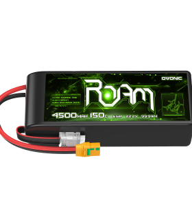  Ovonic Roam Series 6S 4500mAh 6S1P 150C 22.2V Long Range Lipo Battery with XT90-S Anti Spark Plug for 7-10 inch Long Range Drone Taurus X8 6S HD Cinelifter Multirotor X-Class