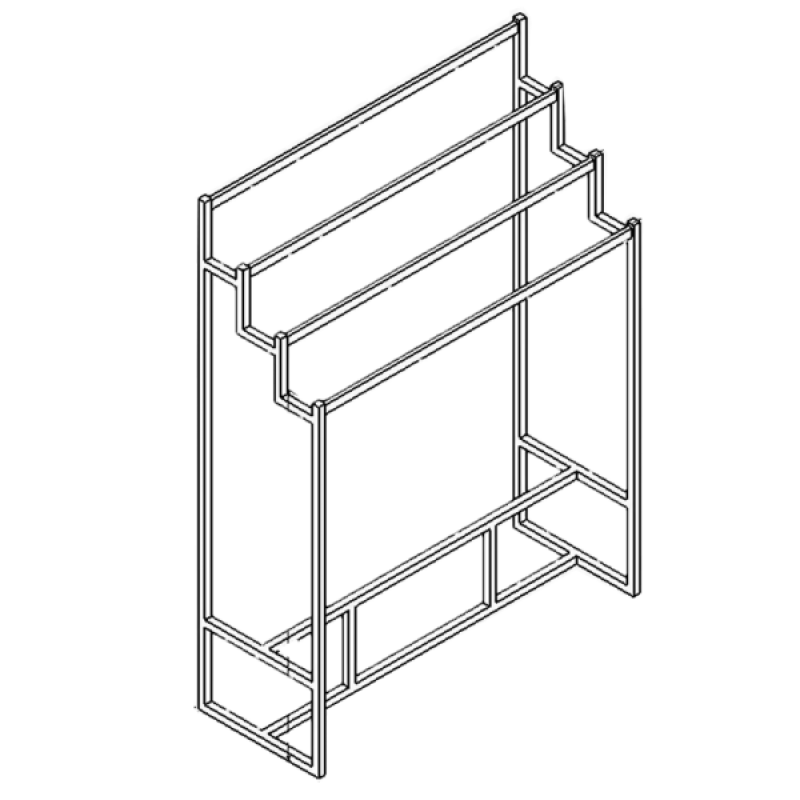 Stand 54 120x45x165 cm