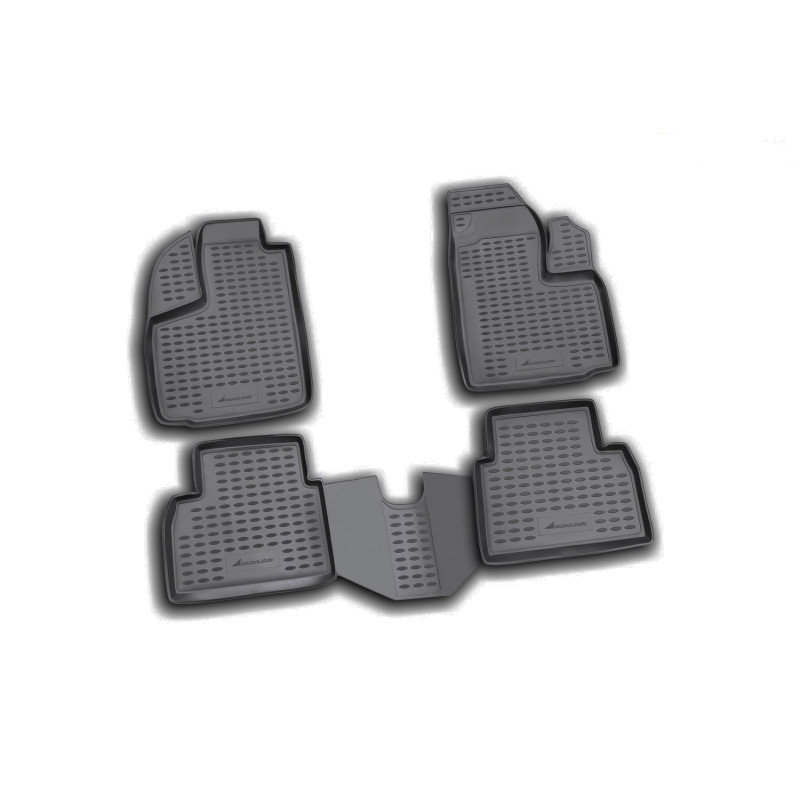 ΠΑΤΑΚΙΑ ΣΕ ΣΚΑΦΗ TPE ΛΑΣΤΙΧΟ ΓΙΑ FIAT DOBLO 11/2000-12/2009  ΣΕ ΜΑΥΡΟ ΧΡΩΜΑ NOVLINE - 4 ΤΕΜ.