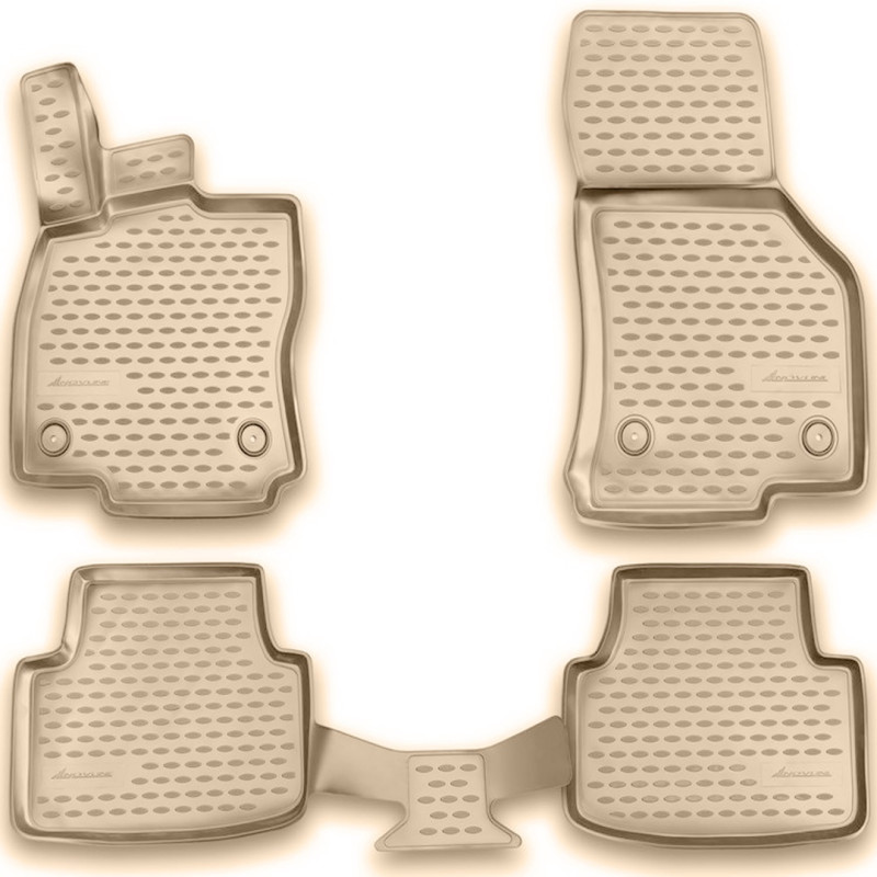 ΠΑΤΑΚΙΑ ΣΕ ΣΚΑΦΗ TPE ΛΑΣΤΙΧΟ ΓΙΑ SKODA OCTAVIA 3 A7 2013-2020  ΣΕ ΜΠΕΖ ΧΡΩΜΑ NOVLINE - 4 ΤΕΜ.