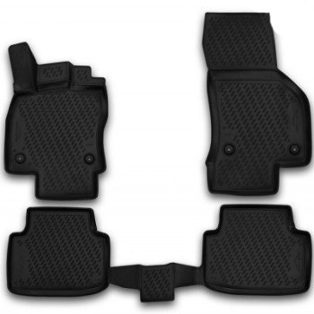 ΠΑΤΑΚΙΑ ΣΕ ΣΚΑΦΗ TPE ΛΑΣΤΙΧΟ ΓΙΑ VW PASSAT B8 4D 2014-2020  ΣΕ ΜΑΥΡΟ ΧΡΩΜΑ NOVLINE - 4 ΤΕΜ.