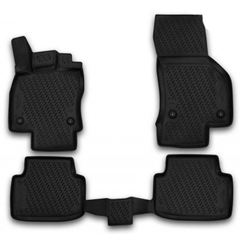 ΠΑΤΑΚΙΑ ΣΕ ΣΚΑΦΗ TPE ΛΑΣΤΙΧΟ ΓΙΑ VW PASSAT B8 4D 2014-2020  ΣΕ ΜΑΥΡΟ ΧΡΩΜΑ NOVLINE - 4 ΤΕΜ.