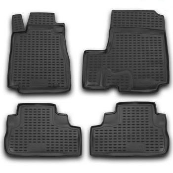 ΠΑΤΑΚΙΑ ΣΕ ΣΚΑΦΗ TPE ΛΑΣΤΙΧΟ ΓΙΑ HONDA CR-V 01/2007-2012  ΣΕ ΜΑΥΡΟ ΧΡΩΜΑ NOVLINE - 4 ΤΕΜ.