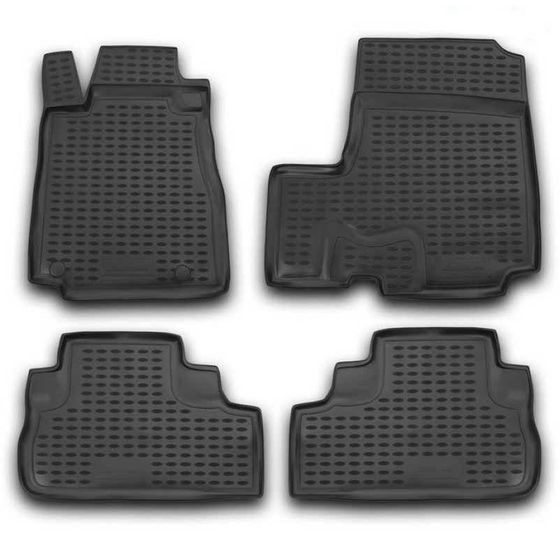 ΠΑΤΑΚΙΑ ΣΕ ΣΚΑΦΗ TPE ΛΑΣΤΙΧΟ ΓΙΑ HONDA CR-V 01/2007-2012  ΣΕ ΜΑΥΡΟ ΧΡΩΜΑ NOVLINE - 4 ΤΕΜ.