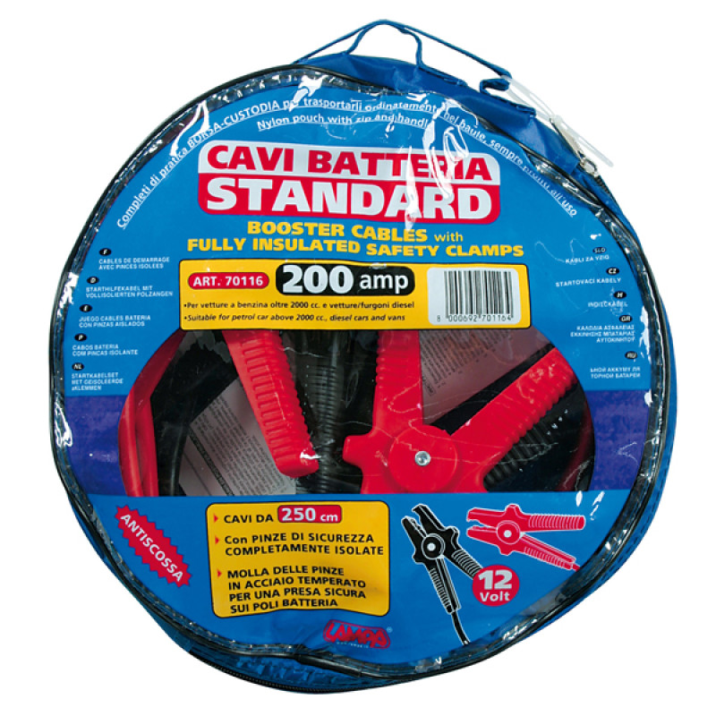 ΡΕΥΜΑΤΟΔΟΤΕΣ 200Α - 12/24V 250cm