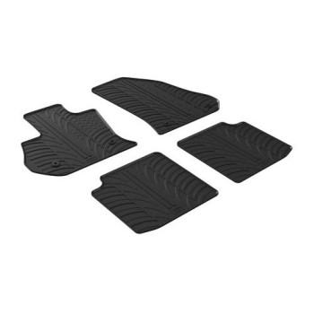 LAMPA - ΠΑΤΑΚΙΑ ΑΥΤΟΚΙΝΗΤΟΥ ΑΠΟ ΛΑΣΤΙΧΟ ΓΙΑ FIAT 500L 06/2017+ / FIAT 500L CROSS 06/2017+ / FIAT 500L WAGON 06/2017-03/2021 ΣΕ ΜΑΥΡΟ ΧΡΩΜΑ ME ΚΟΥΜΠΩΜΑΤΑ - 4 ΤΕΜ.