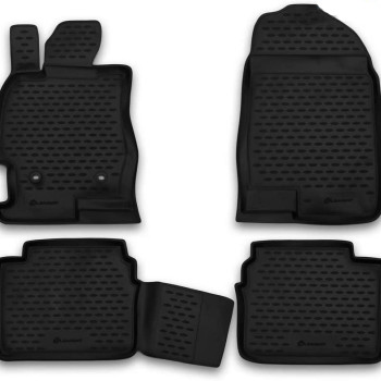 ΠΑΤΑΚΙΑ ΣΕ ΣΚΑΦΗ TPE ΛΑΣΤΙΧΟ ΓΙΑ MAZDA 6 04/2008-2013  ΣΕ ΜΑΥΡΟ ΧΡΩΜΑ NOVLINE - 4 ΤΕΜ.