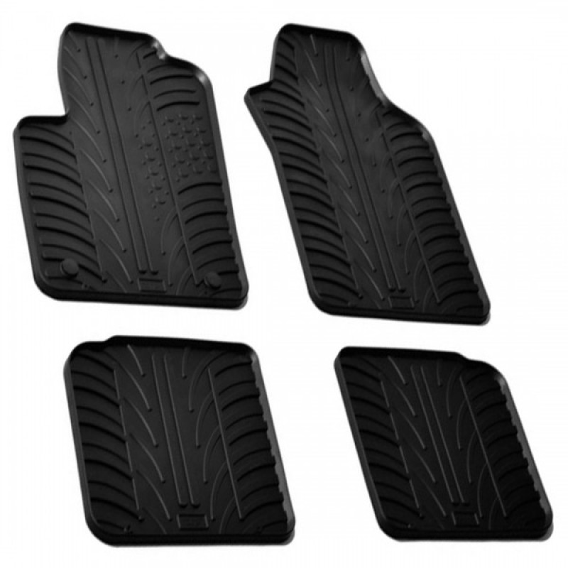 LAMPA - ΠΑΤΑΚΙΑ ΑΥΤΟΚΙΝΗΤΟΥ ΑΠΟ ΛΑΣΤΙΧΟ ΓΙΑ LANCIA YPSILON 06/2011+ ΣΕ ΜΑΥΡΟ ΧΡΩΜΑ ΧΩΡΙΣ ΚΟΥΜΠΩΜΑΤΑ - 4 ΤΕΜ.