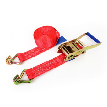 Amio - Ιμάντας Πρόσδεσης Φορτίου Αντοχή 5000kg Μήκος 6m Πλάτος 50mm με καστάνια και διπλό γάντζο για ισχυρή σύσφιξη και ασφαλή μεταφορά φορτίου χωρίς μετακινήσεις - 1 Τεμ. (02019/AM)