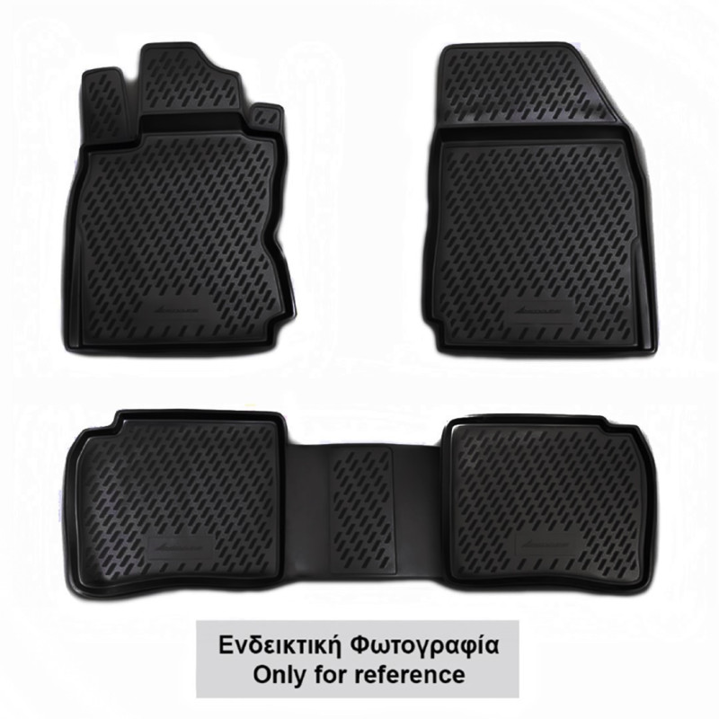 ΠΑΤΑΚΙΑ ΣΕ ΣΚΑΦΗ TPE ΛΑΣΤΙΧΟ ΓΙΑ BMW X4 F26 2014-2017 (ΜΑΥΡΟ) - 4 ΤΕΜ.