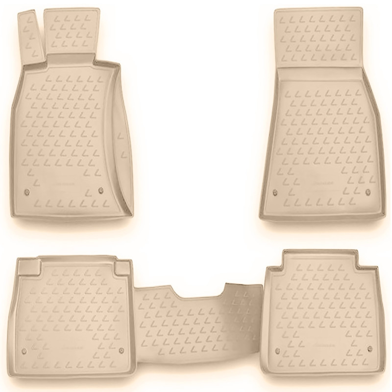 ΠΑΤΑΚΙΑ ΣΕ ΣΚΑΦΗ TPE ΛΑΣΤΙΧΟ ΓΙΑ LEXUS LS460 07/2006+  ΣΕ ΜΠΕΖ ΧΡΩΜΑ NOVLINE - 4 ΤΕΜ.