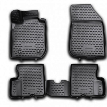 ΠΑΤΑΚΙΑ ΣΕ ΣΚΑΦΗ TPE ΛΑΣΤΙΧΟ ΓΙΑ DACIA DUSTER 05/2010-2018  ΣΕ ΜΑΥΡΟ ΧΡΩΜΑ NOVLINE - 4 ΤΕΜ.