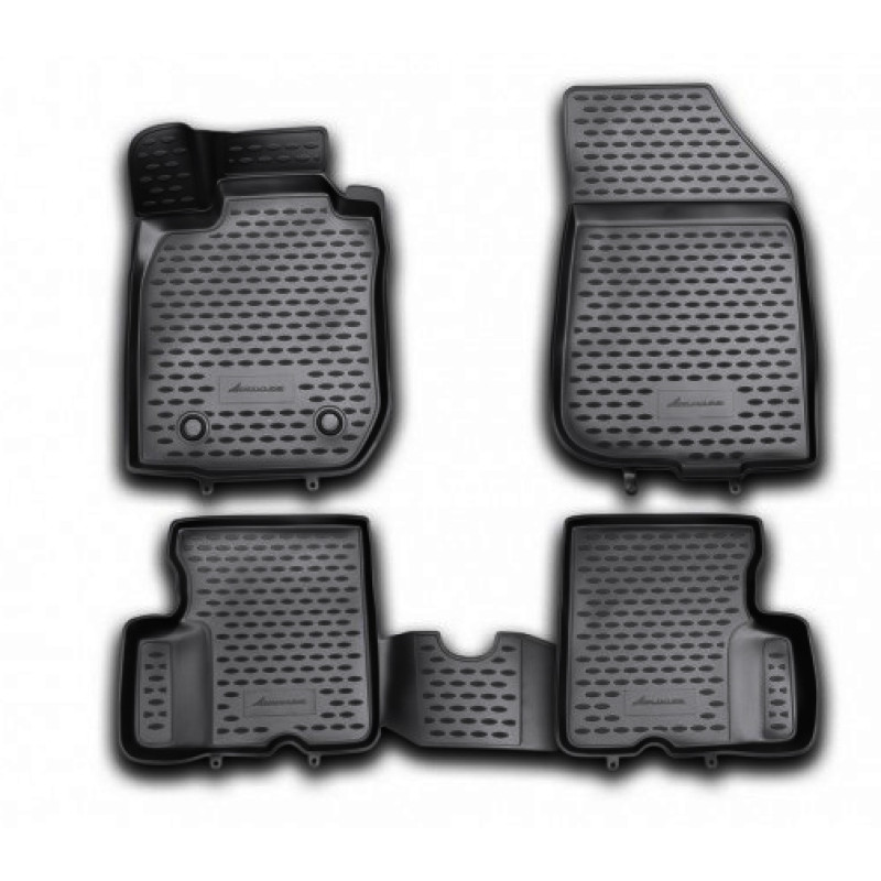 ΠΑΤΑΚΙΑ ΣΕ ΣΚΑΦΗ TPE ΛΑΣΤΙΧΟ ΓΙΑ DACIA DUSTER 05/2010-2018  ΣΕ ΜΑΥΡΟ ΧΡΩΜΑ NOVLINE - 4 ΤΕΜ.