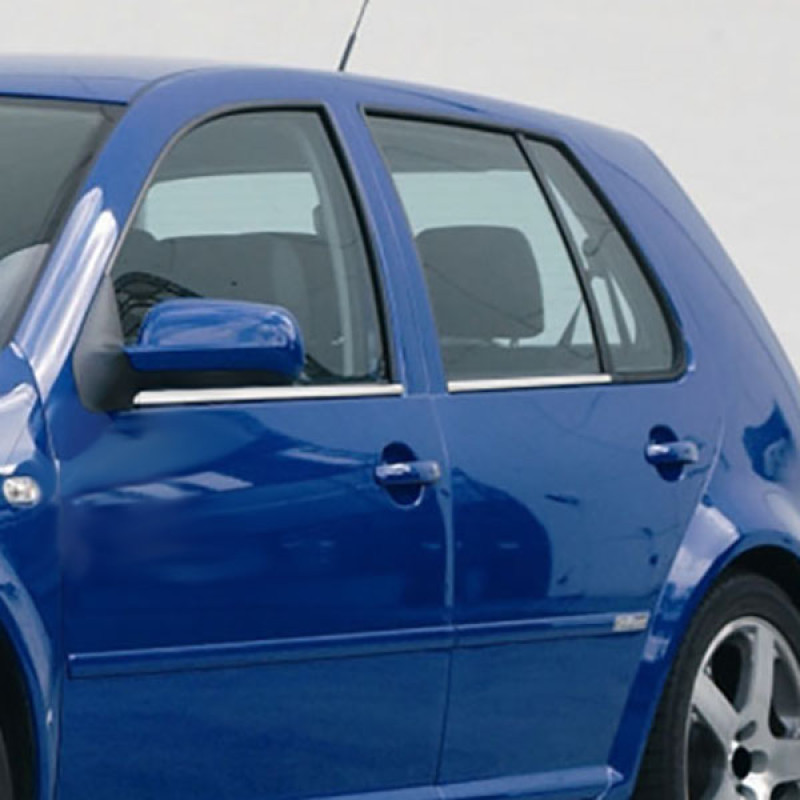 TRIM  ΠΑΡΑΘΥΡΩΝ ΑΥΤΟΚΟΛΛΗΤΑ ΧΡΩΜΙΟΥ 4ΤΕΜ. ΓΙΑ VW GOLF 4 5D 98-04