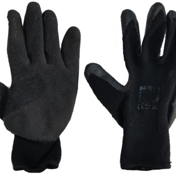 Amio - ΓΑΝΤΙΑ ΕΡΓΑΣΙΑΣ ΧΩΡΙΣ ΡΑΦΕΣ ΣΕ ΓΚΡΙ/ΜΑΥΡΟ ΧΡΩΜΑ - 1 ζευγάρι. (02047/AM)