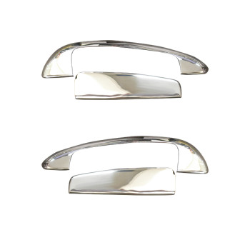 ΧΕΡΟΥΛΙΑ ΠΟΡΤΑΣ ΓΙΑ FIAT GRANDE PUNTO HB 3D 2006+  ΧΡΩΜΙΟ ΜΕΤΑΛΛΙΚΑ ΜΕ ΛΟΥΚΙ 2ΠΟΡΤΕΣ 4ΤΕΜ