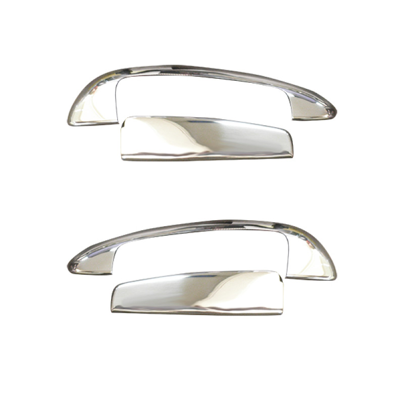 ΧΕΡΟΥΛΙΑ ΠΟΡΤΑΣ ΓΙΑ FIAT GRANDE PUNTO HB 3D 2006+  ΧΡΩΜΙΟ ΜΕΤΑΛΛΙΚΑ ΜΕ ΛΟΥΚΙ 2ΠΟΡΤΕΣ 4ΤΕΜ