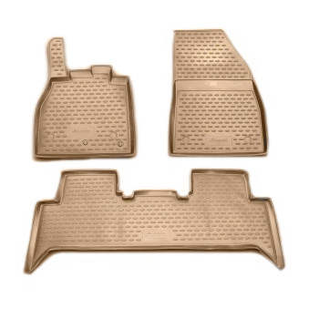 ΠΑΤΑΚΙΑ ΣΕ ΣΚΑΦΗ TPE ΛΑΣΤΙΧΟ ΓΙΑ RENAULT SCENIC III 05/2009-2016  ΣΕ ΜΠΕΖ ΧΡΩΜΑ NOVLINE - 4 ΤΕΜ.