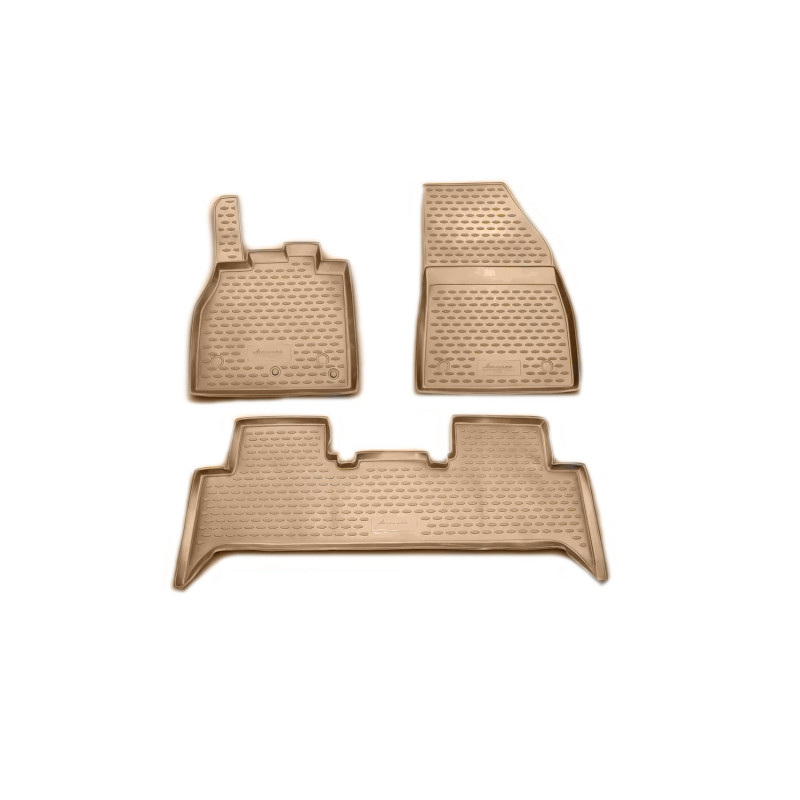 ΠΑΤΑΚΙΑ ΣΕ ΣΚΑΦΗ TPE ΛΑΣΤΙΧΟ ΓΙΑ RENAULT SCENIC III 05/2009-2016  ΣΕ ΜΠΕΖ ΧΡΩΜΑ NOVLINE - 4 ΤΕΜ.