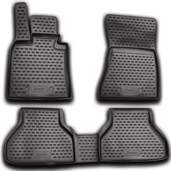 ΠΑΤΑΚΙΑ ΣΕ ΣΚΑΦΗ TPE ΛΑΣΤΙΧΟ ΓΙΑ BMW X6 E71 2008-2014  ΣΕ ΑΝΘΡΑΚΙ ΣΚΟΥΡΟ ΓΚΡΙ ΧΡΩΜΑ NOVLINE - 4 ΤΕΜ.