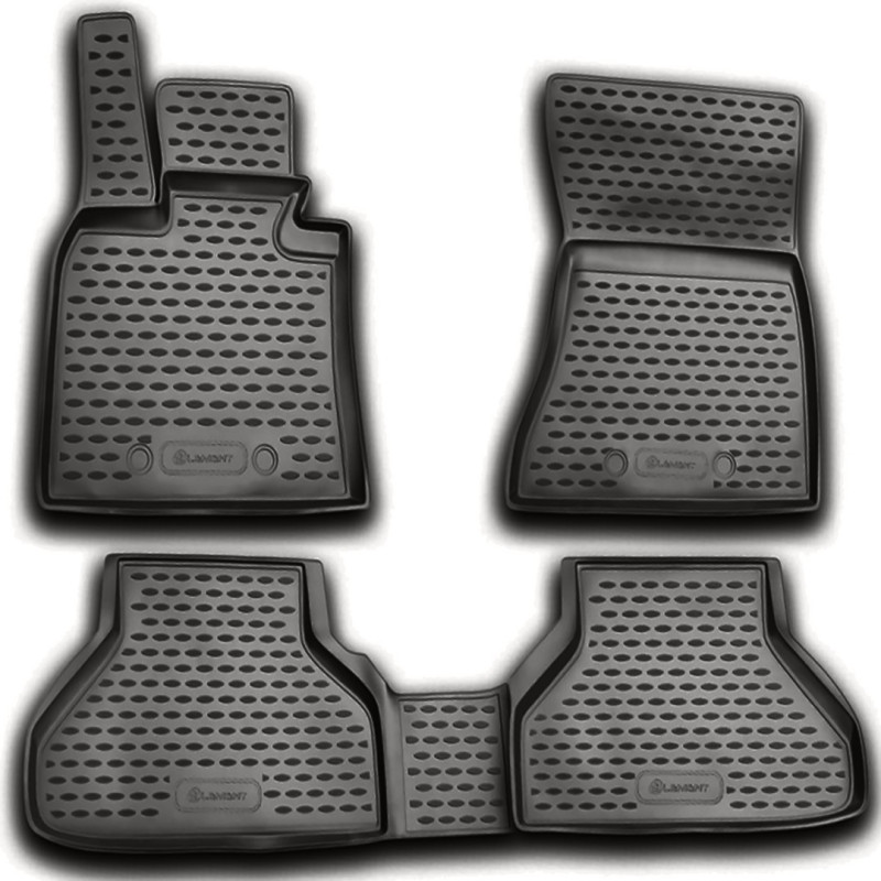 ΠΑΤΑΚΙΑ ΣΕ ΣΚΑΦΗ TPE ΛΑΣΤΙΧΟ ΓΙΑ BMW X6 E71 2008-2014  ΣΕ ΑΝΘΡΑΚΙ ΣΚΟΥΡΟ ΓΚΡΙ ΧΡΩΜΑ NOVLINE - 4 ΤΕΜ.