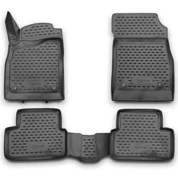 ΠΑΤΑΚΙΑ ΣΕ ΣΚΑΦΗ TPE ΛΑΣΤΙΧΟ ΓΙΑ CHEVROLET CRUZE 2009-2015  ΣΕ ΑΝΘΡΑΚΙ ΣΚΟΥΡΟ ΓΚΡΙ ΧΡΩΜΑ NOVLINE - 4 ΤΕΜ.