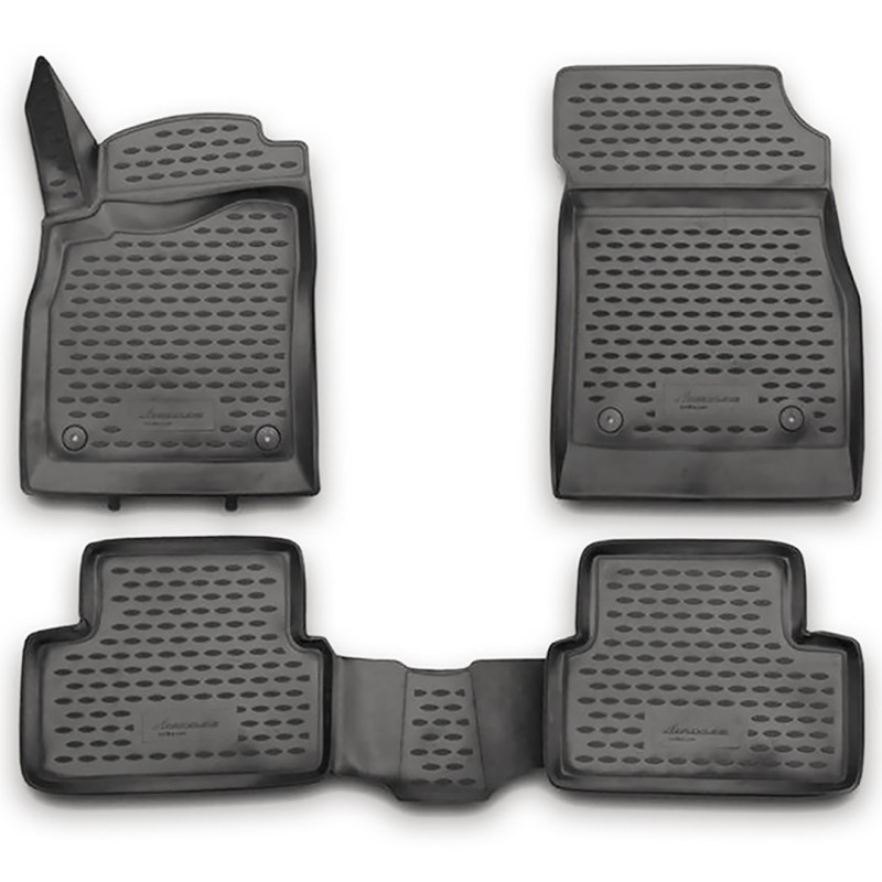 ΠΑΤΑΚΙΑ ΣΕ ΣΚΑΦΗ TPE ΛΑΣΤΙΧΟ ΓΙΑ CHEVROLET CRUZE 2009-2015  ΣΕ ΑΝΘΡΑΚΙ ΣΚΟΥΡΟ ΓΚΡΙ ΧΡΩΜΑ NOVLINE - 4 ΤΕΜ.