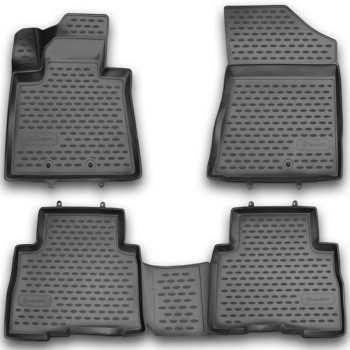 ΠΑΤΑΚΙΑ ΣΕ ΣΚΑΦΗ TPE ΛΑΣΤΙΧΟ ΓΙΑ KIA SORENTO 10/12-1/15  (ΑΝΘΡΑΚΙ/ΣΚΟΥΡΟ ΓΚΡΙ)