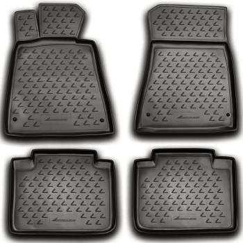 ΠΑΤΑΚΙΑ ΣΕ ΣΚΑΦΗ TPE ΛΑΣΤΙΧΟ ΓΙΑ LEXUS GS ΟΧΙ ΥΒΡΙΔΙΚΟ 05/2005+  ΣΕ ΑΝΘΡΑΚΙ ΣΚΟΥΡΟ ΓΚΡΙ ΧΡΩΜΑ NOVLINE - 4 ΤΕΜ.