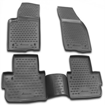 ΠΑΤΑΚΙΑ ΣΕ ΣΚΑΦΗ TPE ΛΑΣΤΙΧΟ ΓΙΑ MAZDA 6 2007-12/2012  ΣΕ ΑΝΘΡΑΚΙ ΣΚΟΥΡΟ ΓΚΡΙ ΧΡΩΜΑ NOVLINE - 4 ΤΕΜ.