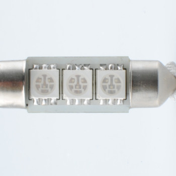 ΛΑΜΠΑΚΙΑ ΠΛΑΦΟΝΙΕΡΑΣ C5W/C10W 12V 0,72W SV8,5 36mm CAN-BUS LED 3xSMD5050 PREMIUM ΜΠΛΕ BLISTER 2ΤΕΜ