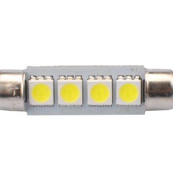 ΛΑΜΠΑΚΙΑ ΠΛΑΦΟΝΙΕΡΑΣ C5W/C10W 12V 0,96W SV8,5 41mm CAN-BUS LED 4xSMD5050 PREMIUM ΛΕΥΚΟ BLISTER 2ΤΕΜ