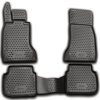 ΠΑΤΑΚΙΑ ΣΕ ΣΚΑΦΗ TPE ΛΑΣΤΙΧΟ ΓΙΑ BMW ΣΕΙΡΑ 7 SEDAN 2007-2015  ΣΕ ΑΝΘΡΑΚΙ ΣΚΟΥΡΟ ΓΚΡΙ ΧΡΩΜΑ NOVLINE - 4 ΤΕΜ.