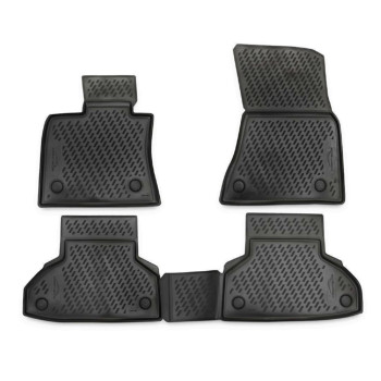 ΠΑΤΑΚΙΑ ΣΕ ΣΚΑΦΗ TPE ΛΑΣΤΙΧΟ ΓΙΑ BMW X6 F16 2014-2019  ΣΕ ΑΝΘΡΑΚΙ ΣΚΟΥΡΟ ΓΚΡΙ ΧΡΩΜΑ NOVLINE - 4 ΤΕΜ.