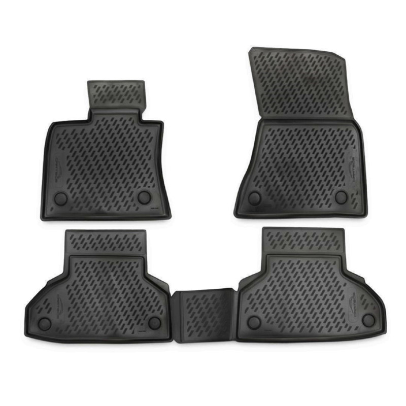 ΠΑΤΑΚΙΑ ΣΕ ΣΚΑΦΗ TPE ΛΑΣΤΙΧΟ ΓΙΑ BMW X6 F16 2014-2019  ΣΕ ΑΝΘΡΑΚΙ ΣΚΟΥΡΟ ΓΚΡΙ ΧΡΩΜΑ NOVLINE - 4 ΤΕΜ.