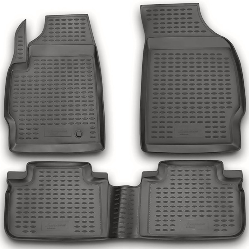 ΠΑΤΑΚΙΑ ΣΕ ΣΚΑΦΗ TPE ΛΑΣΤΙΧΟ ΓΙΑ FORD ESCAPE 2007+  ΣΕ ΑΝΘΡΑΚΙ ΣΚΟΥΡΟ ΓΚΡΙ ΧΡΩΜΑ NOVLINE - 3 ΤΕΜ.