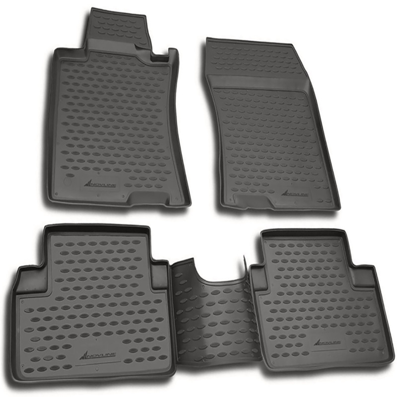 ΠΑΤΑΚΙΑ ΣΕ ΣΚΑΦΗ TPE ΛΑΣΤΙΧΟ ΓΙΑ HONDA ACCORD 2003-2007  ΣΕ ΑΝΘΡΑΚΙ ΣΚΟΥΡΟ ΓΚΡΙ ΧΡΩΜΑ NOVLINE - 4 ΤΕΜ.