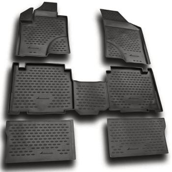 ΠΑΤΑΚΙΑ ΣΕ ΣΚΑΦΗ TPE ΛΑΣΤΙΧΟ ΓΙΑ HYUNDAI ix-55 2008-2015  ΣΕ ΑΝΘΡΑΚΙ ΣΚΟΥΡΟ ΓΚΡΙ ΧΡΩΜΑ NOVLINE - 6 ΤΕΜ.