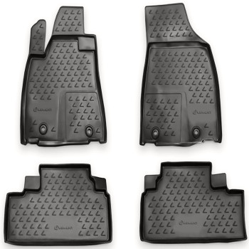 ΠΑΤΑΚΙΑ ΣΕ ΣΚΑΦΗ TPE ΛΑΣΤΙΧΟ ΓΙΑ LEXUS RX350 2012+  ΣΕ ΑΝΘΡΑΚΙ ΣΚΟΥΡΟ ΓΚΡΙ ΧΡΩΜΑ NOVLINE - 4 ΤΕΜ.