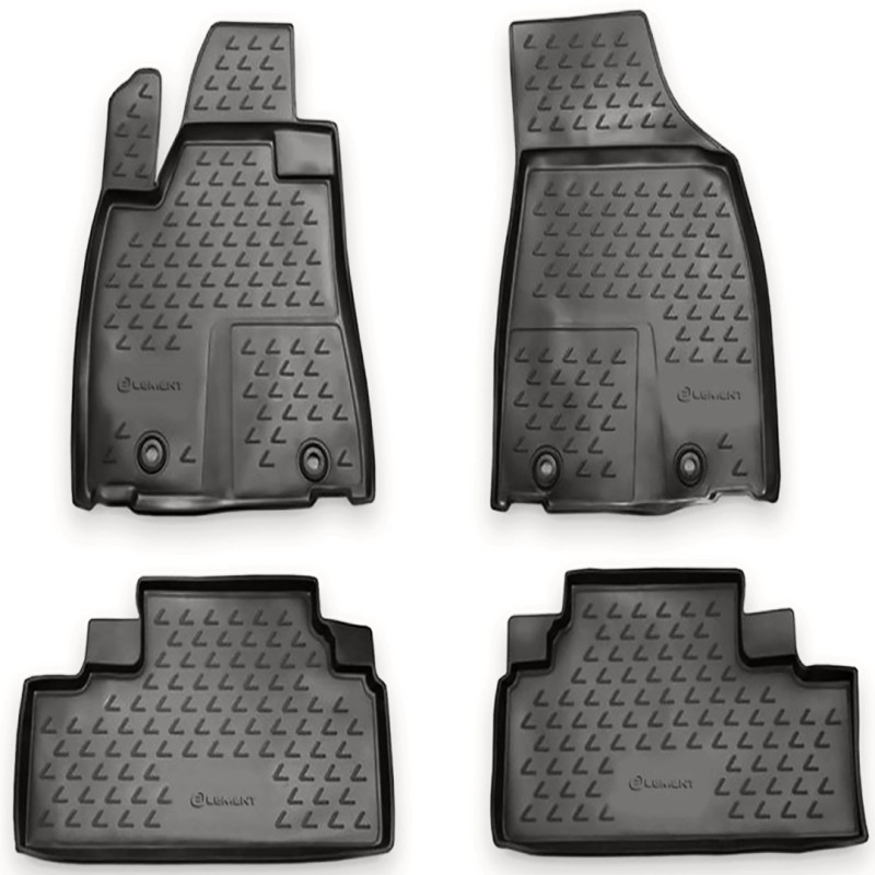 ΠΑΤΑΚΙΑ ΣΕ ΣΚΑΦΗ TPE ΛΑΣΤΙΧΟ ΓΙΑ LEXUS RX350 2012+  ΣΕ ΑΝΘΡΑΚΙ ΣΚΟΥΡΟ ΓΚΡΙ ΧΡΩΜΑ NOVLINE - 4 ΤΕΜ.