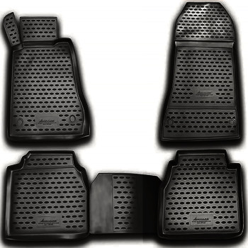 ΠΑΤΑΚΙΑ ΣΕ ΣΚΑΦΗ TPE ΛΑΣΤΙΧΟ ΓΙΑ MERCEDES SL R230 2008+  ΣΕ ΑΝΘΡΑΚΙ ΣΚΟΥΡΟ ΓΚΡΙ ΧΡΩΜΑ NOVLINE - 4 ΤΕΜ.