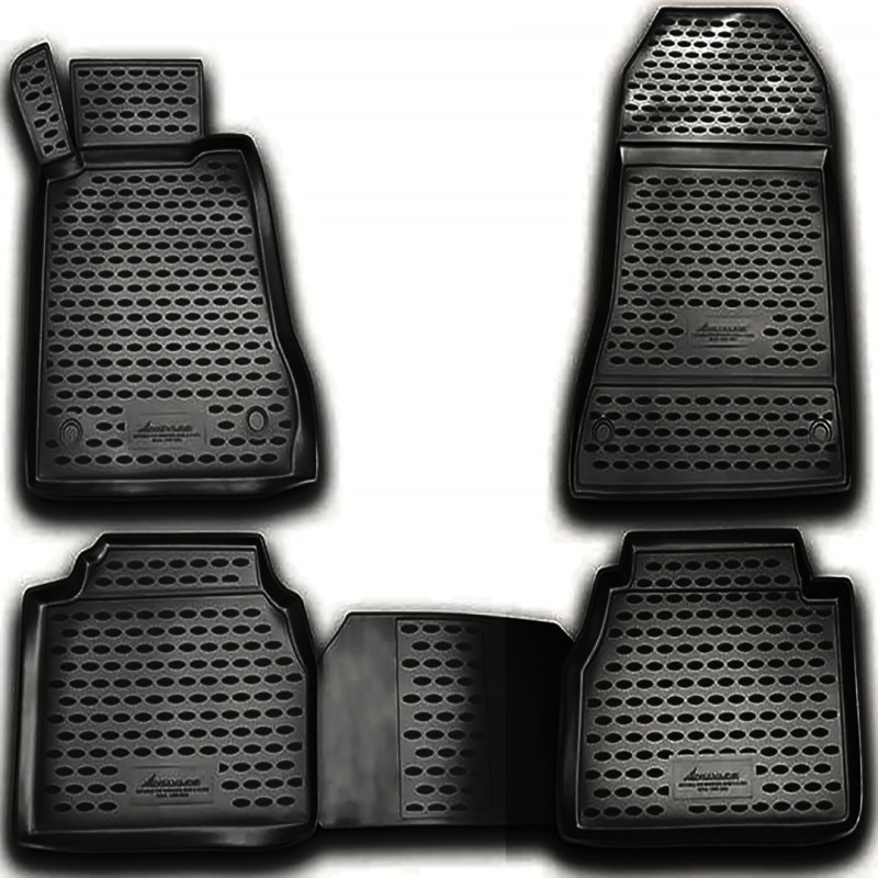 ΠΑΤΑΚΙΑ ΣΕ ΣΚΑΦΗ TPE ΛΑΣΤΙΧΟ ΓΙΑ MERCEDES SL R230 2008+  ΣΕ ΑΝΘΡΑΚΙ ΣΚΟΥΡΟ ΓΚΡΙ ΧΡΩΜΑ NOVLINE - 4 ΤΕΜ.