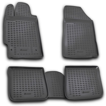 ΠΑΤΑΚΙΑ ΣΕ ΣΚΑΦΗ TPE ΛΑΣΤΙΧΟ ΓΙΑ TOYOTA CAMRY 07/2006-2011  ΣΕ ΑΝΘΡΑΚΙ ΣΚΟΥΡΟ ΓΚΡΙ ΧΡΩΜΑ NOVLINE - 4 ΤΕΜ.