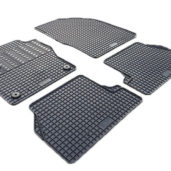 Cik - ΠΑΤΑΚΙΑ ΑΥΤΟΚΙΝΗΤΟΥ ΑΠΟ ΛΑΣΤΙΧΟ ΓΙΑ FORD FOCUS 2011-2015 ΣΕ ΜΑΥΡΟ ΧΡΩΜΑ ΜΕ ΚΟΥΜΠΩΜΑΤΑ - 4 ΤΕΜ. (RM.FO.0004/CK)