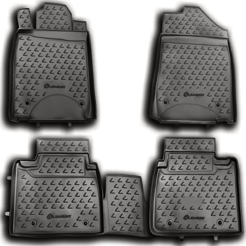 ΠΑΤΑΚΙΑ ΣΕ ΣΚΑΦΗ TPE ΛΑΣΤΙΧΟ ΓΙΑ LEXUS ES350 10/2010-2012  ΣΕ ΑΝΘΡΑΚΙ ΣΚΟΥΡΟ ΓΚΡΙ ΧΡΩΜΑ NOVLINE - 4 ΤΕΜ.