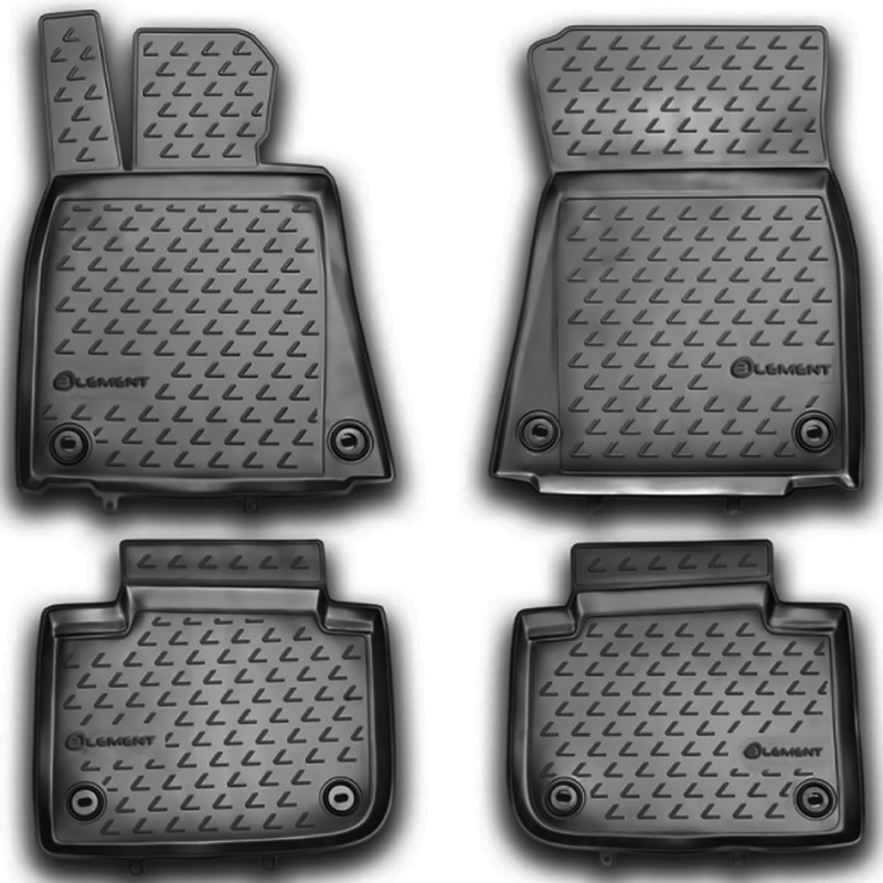 ΠΑΤΑΚΙΑ ΣΕ ΣΚΑΦΗ TPE ΛΑΣΤΙΧΟ ΓΙΑ LEXUS GS250 2012+  ΣΕ ΑΝΘΡΑΚΙ ΣΚΟΥΡΟ ΓΚΡΙ ΧΡΩΜΑ NOVLINE - 4 ΤΕΜ.