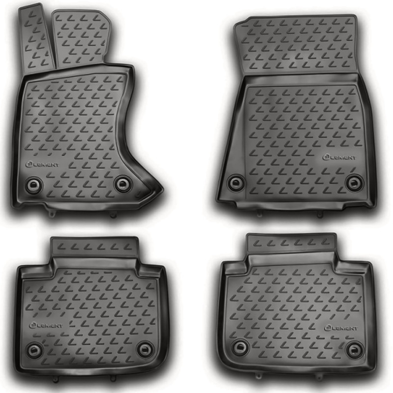 ΠΑΤΑΚΙΑ ΣΕ ΣΚΑΦΗ TPE ΛΑΣΤΙΧΟ ΓΙΑ LEXUS GS350 2012+  ΣΕ ΑΝΘΡΑΚΙ ΣΚΟΥΡΟ ΓΚΡΙ ΧΡΩΜΑ NOVLINE - 4 ΤΕΜ.