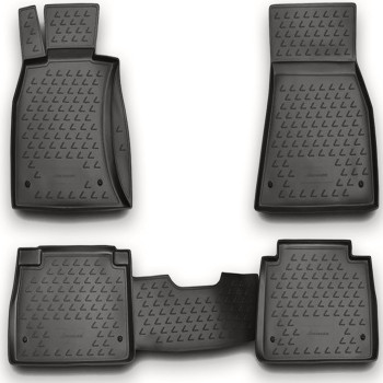 ΠΑΤΑΚΙΑ ΣΕ ΣΚΑΦΗ TPE ΛΑΣΤΙΧΟ ΓΙΑ LEXUS LS460 07/2006+  ΣΕ ΑΝΘΡΑΚΙ ΣΚΟΥΡΟ ΓΚΡΙ ΧΡΩΜΑ NOVLINE - 4 ΤΕΜ.